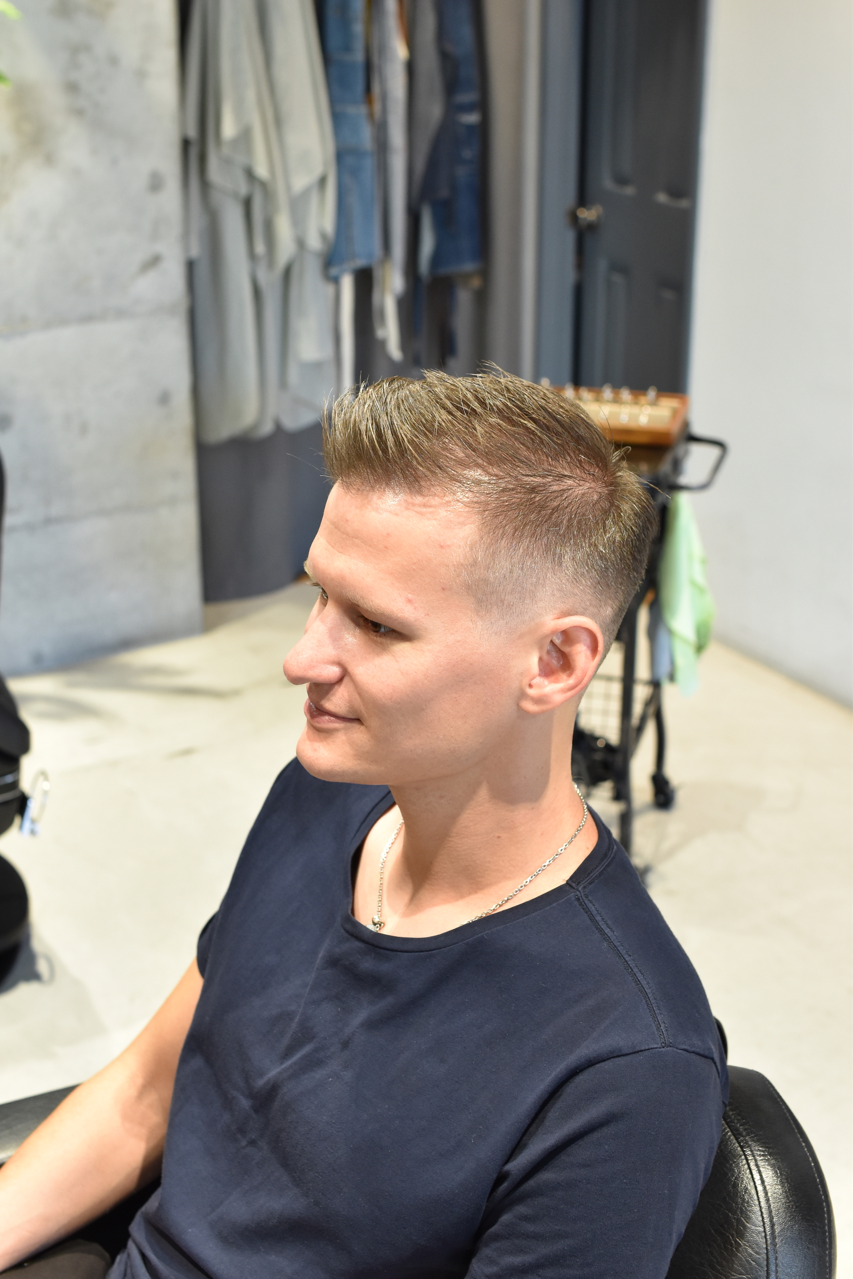 通りがかりのドイツ人フェード 大阪市 北区 天満 扇町のメンズ美容室barber Ink